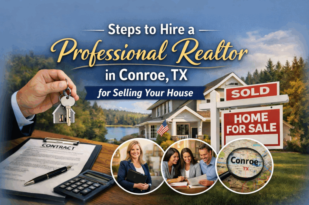 Steps to Hire a Professional Realtor in Conroe, TX for Selling a House