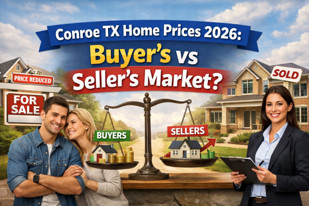 Conroe TX Home Prices 2026: Is It a Buyer’s or Seller’s Market?